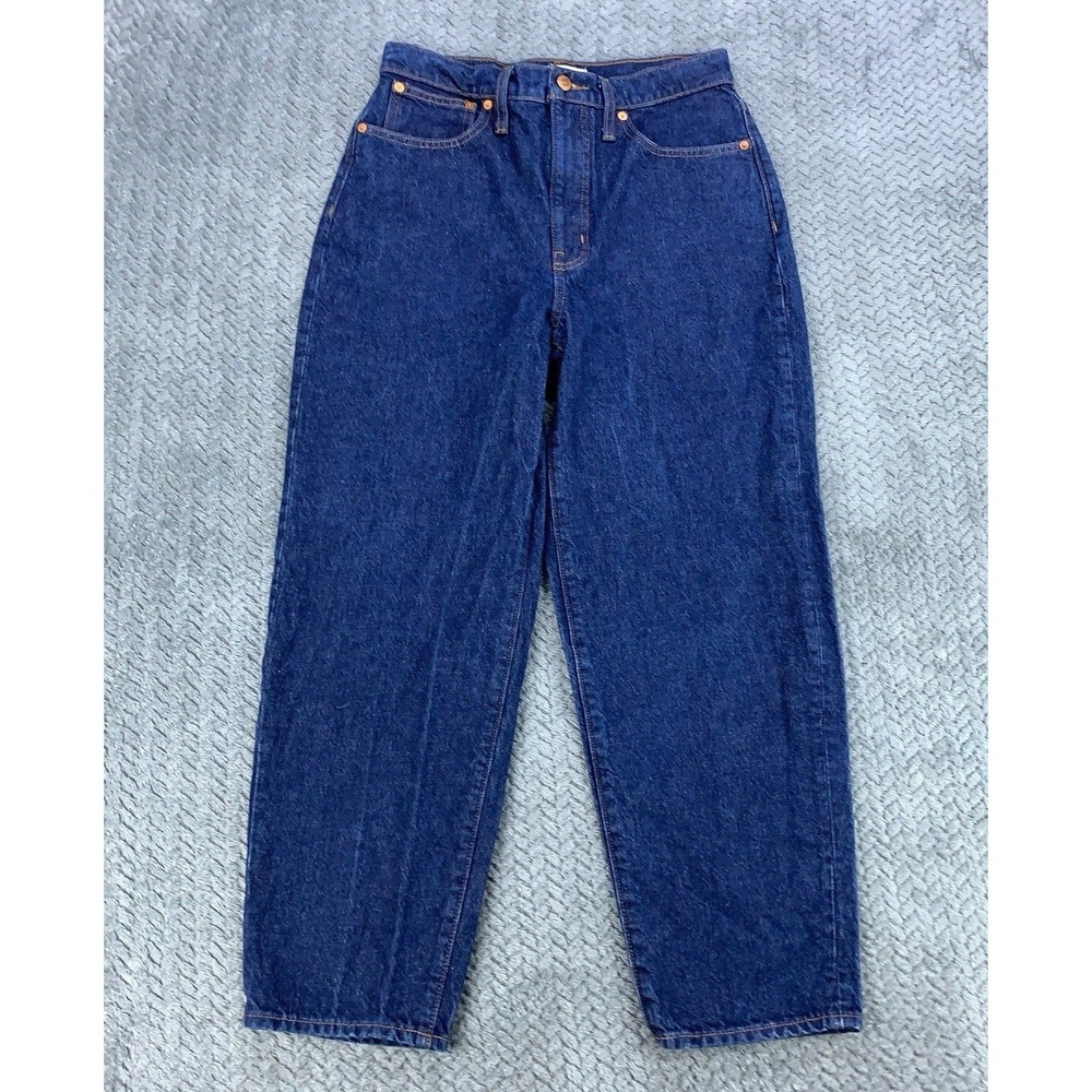 Madewell Balloon Jeans Women's Size 27 Blue Mapleside‎ Wash Baggy Wide Leg 28x26